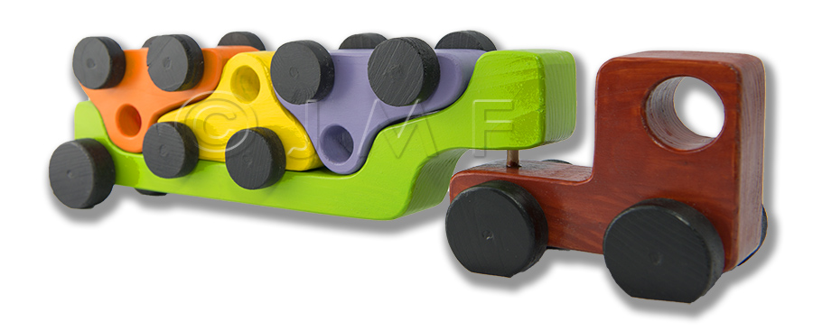  camion avec 3 voitures 