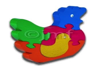 poule avec son bébé 