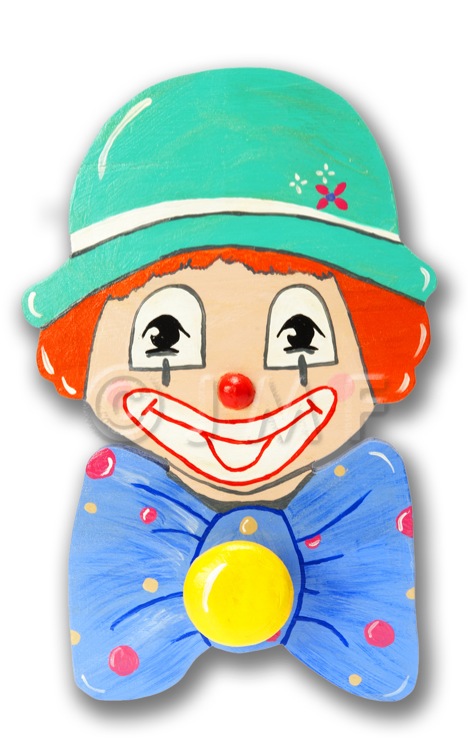 porte manteaux clown seul